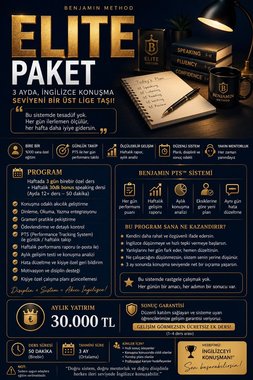Elite paketi tanıtım afişi